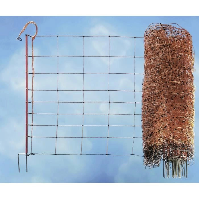 Rete per pecore KERBL - Ovinet elettrificabile - 14 pali - Altezza 90 cm - Lunghezza 50 m
