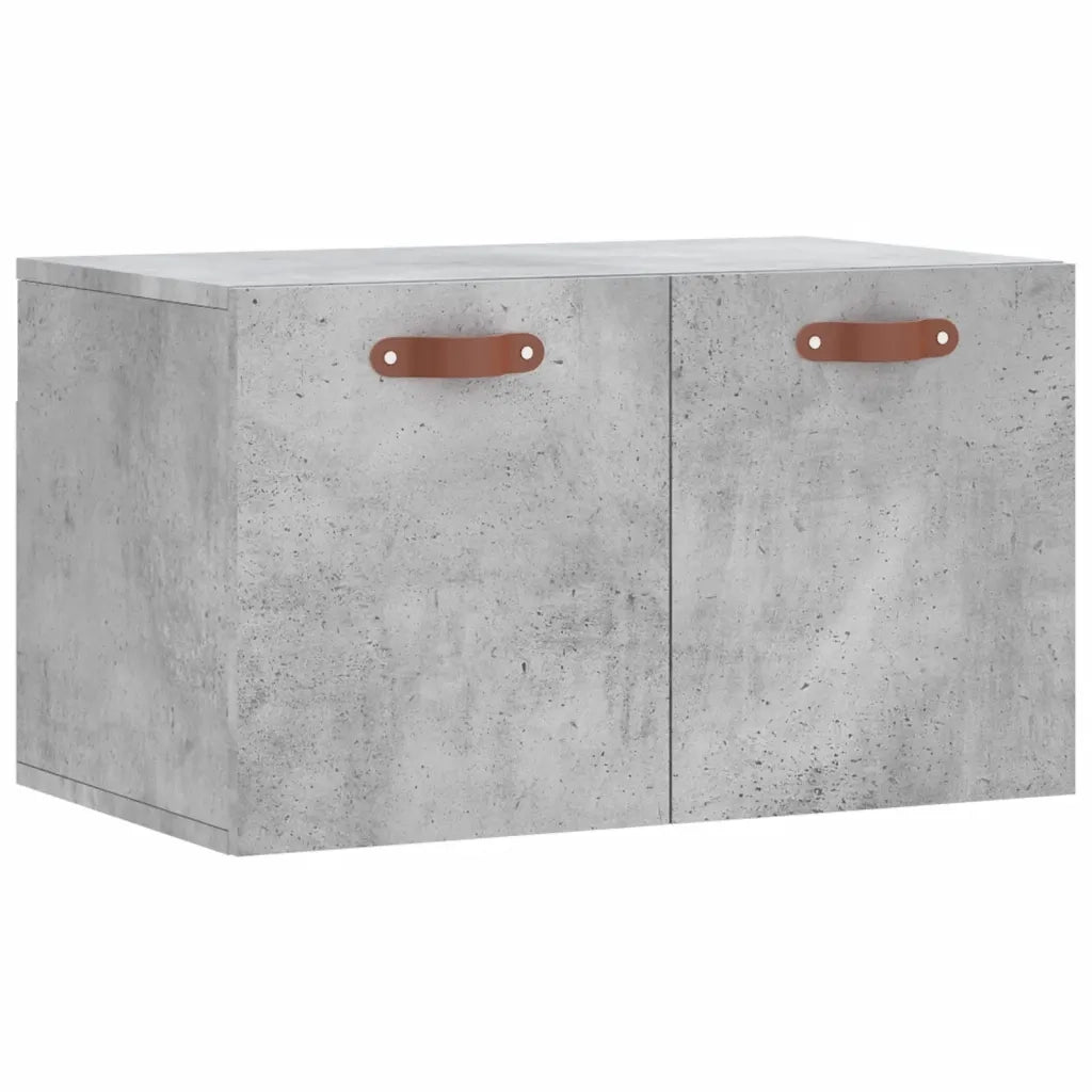 Mobile a Parete Grigio Cemento 60x36,5x35 cm Legno Multistrato 830000