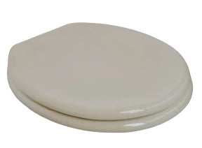 Sedile WC Universale in MDF Champagne con Cerniere Regolabili in Acciaio Inox