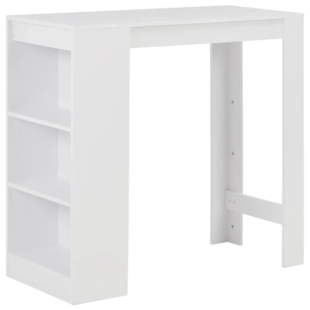 Tavolo alto da bar/bistrot con ripiano bianco 110 cm 0902050