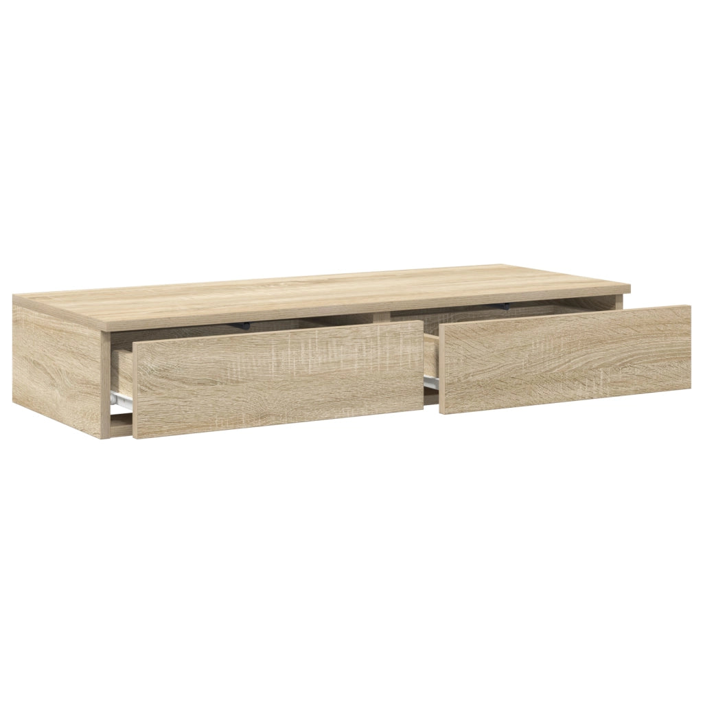 Cassetti per letto  Rovere Sonoma 80x36,5x16,5 cm Legno ingegnerizzato