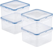 Pack di 4 Contenitore Quadrato A Secco 40,58 oz / 5,07 tazza
