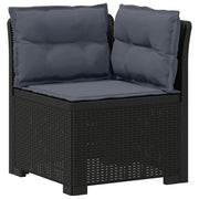 Divano da Giardino a 1 Posto con Cuscini Aspetto Rattan PP 8011835