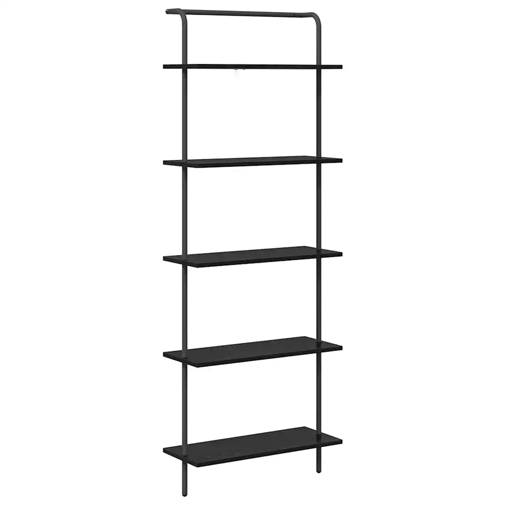 Libreria Rovere Nero 60 x 24 x 168 cm Legno multistrato 879965