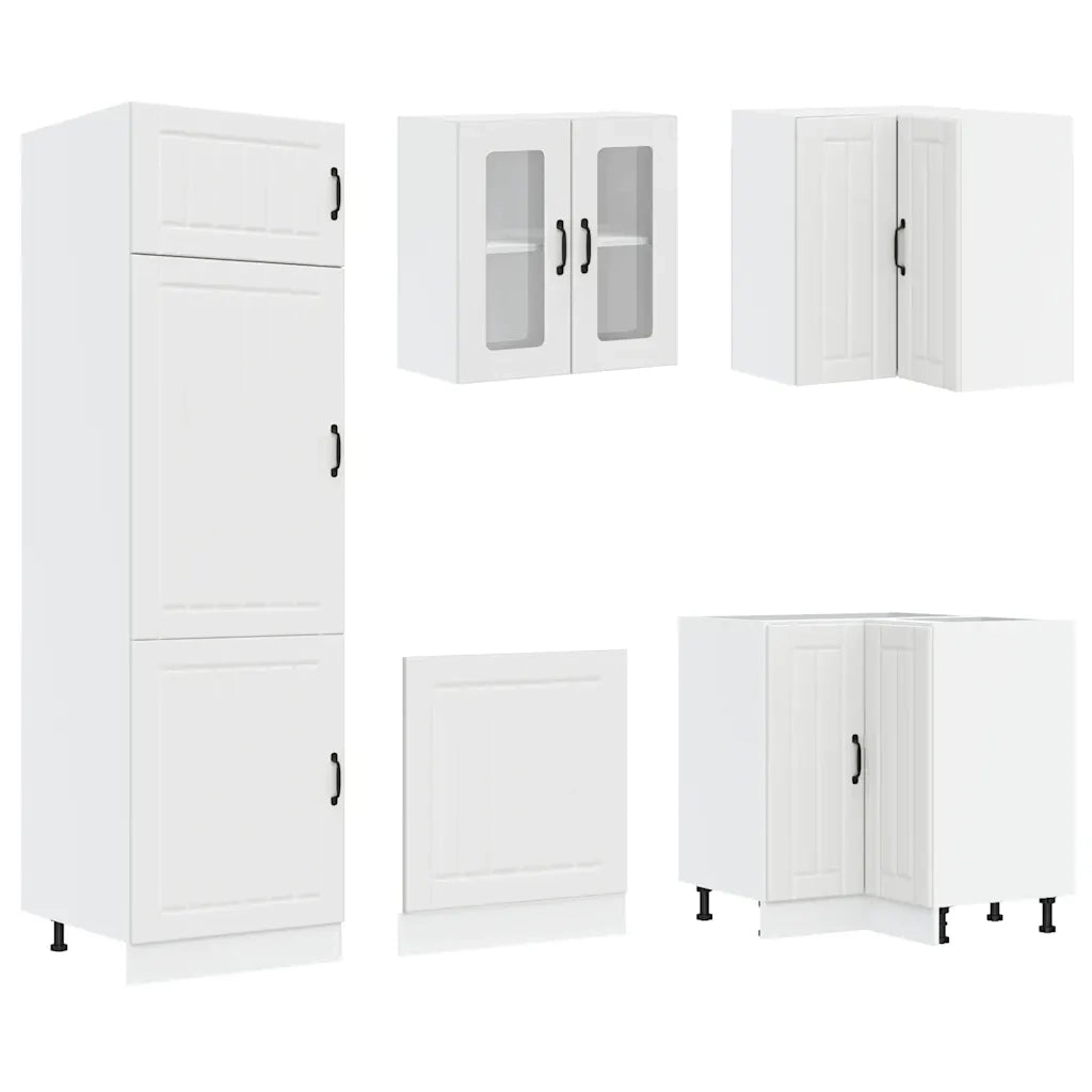 Set Mobili da Cucina 14 pz Lucca Bianchi Legno Multistrato
