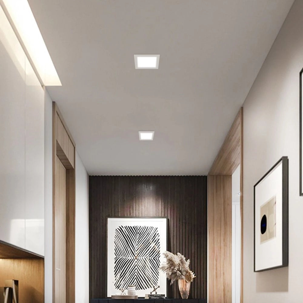 Downlight incasso quadrato bianco 12W 4000K 1400lm Videx