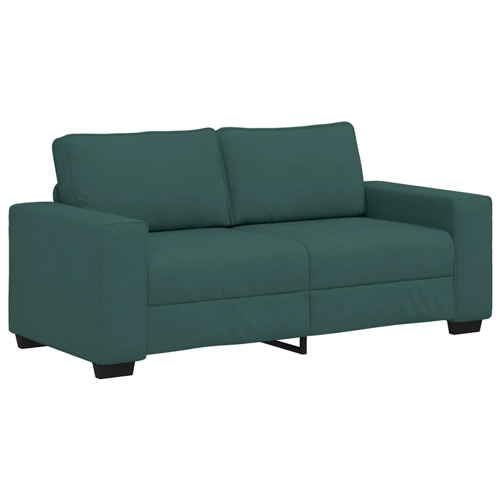 Divano a 2 Posti-Sofa 2 Posti Verde Scuro 140 cm in Tessuto 791455