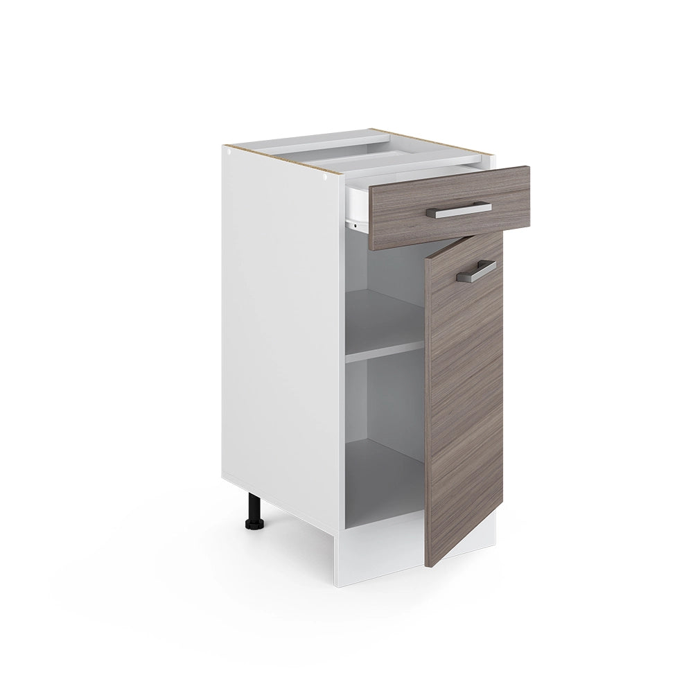 Vicco Base universale Grigio 40 cm con cassetto, senza piano di lavoro