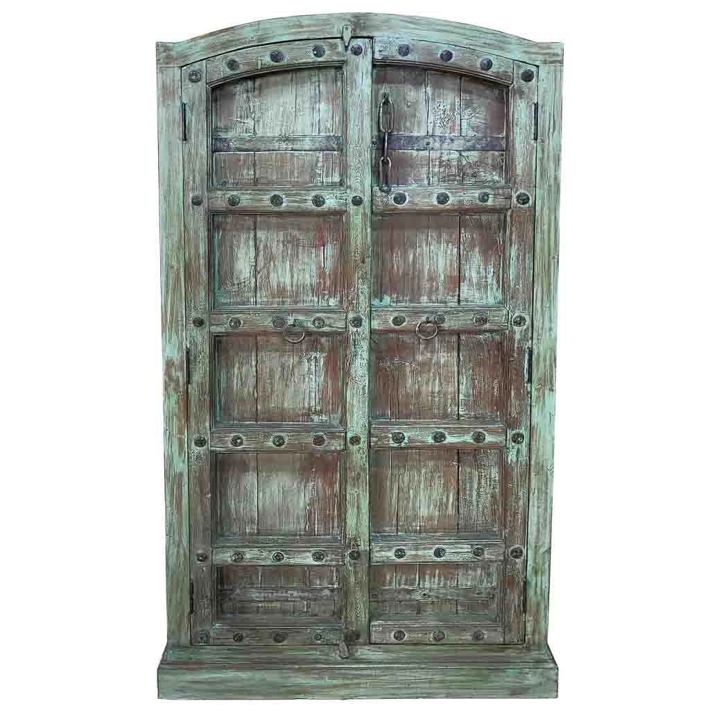 Armadio in legno fatto a mano 90-100x37x170-195h cm