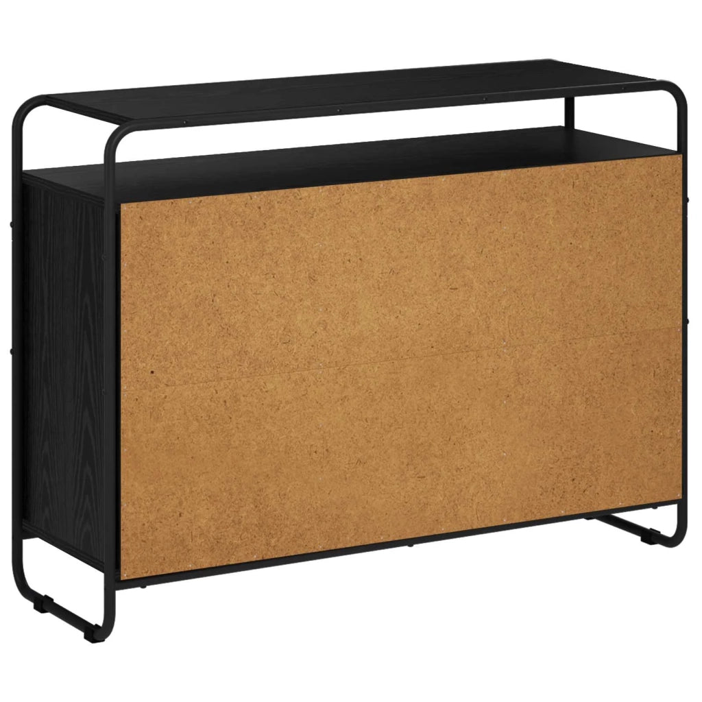Credenza Rovere Nero 102 x 35 x 75 cm Legno ingegnerizzato 8007984