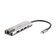 D-link dub-m520 replicatore di porte e docking station per laptop cablato thunderbolt 3 alluminio - DLINE000162