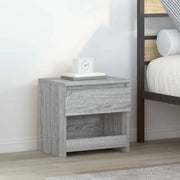 Comodino-Tavolino da notte Rovere Grigio 40x30x39 cm Legno Ingegnerizzato