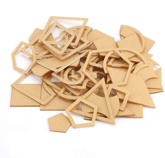 Set di stencil acrilici per patchwork - 54 pezzi - strumento DIY per disegnare su stoffe