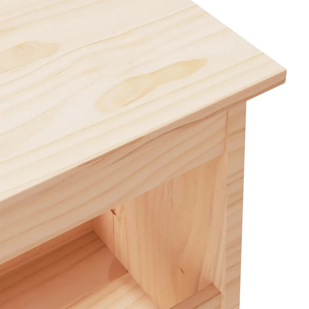 Panca da ingresso 100x28x45 cm in legno massello di pino 837382