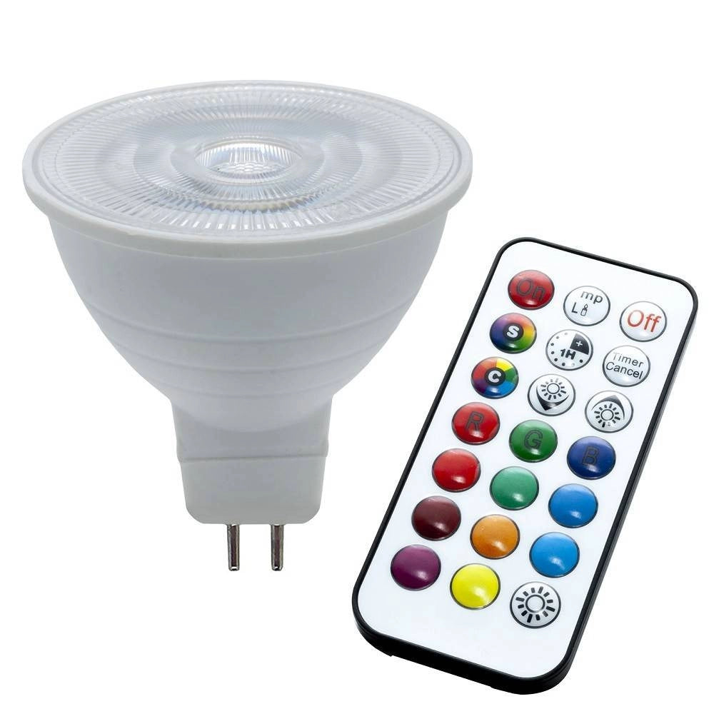Trade Shop - Faretto Led Rgb+6000k 6 W 12v Incasso 6cm Tondo Rgbw Effetti Luce Colorata Barca - Nero