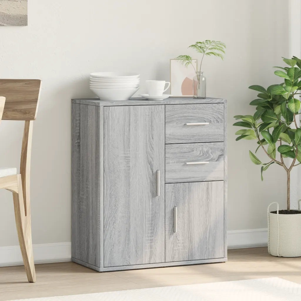 Credenza-Buffet-Armadio da cucina Grigio Sonoma 60x31x70cm in Legno Multistrato 104088