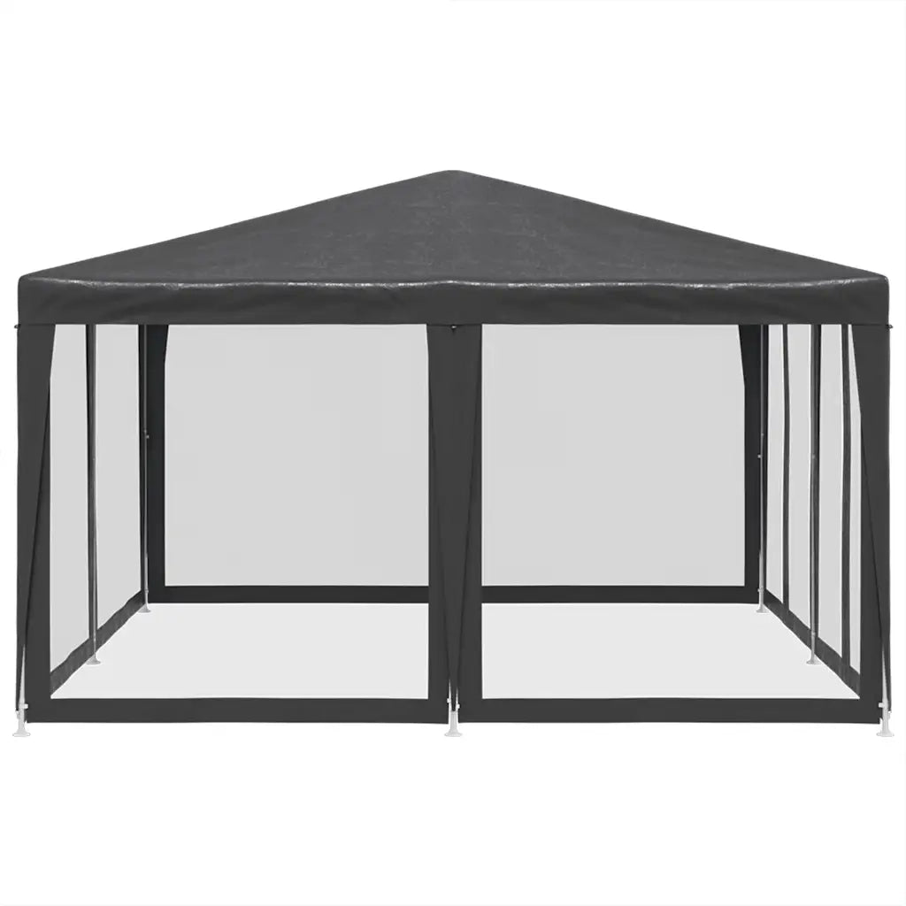 Tenda per Feste con 8 Pareti in Rete Antracite 4x4 m in HDPE 4010064