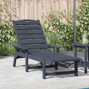 Lettino prendisole Blu Navy 53x162x98.5 cm HDPE