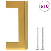 Maniglie per Mobili 10 pz Oro 64mm in Acciaio Inox CFW3383047