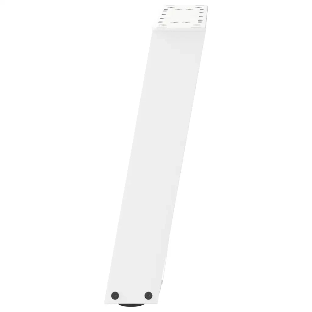 Gambe per Tavolino da CaffÃ¨ a Forma di U 2 pz Bianche 38x(42-43) cm Acciaio