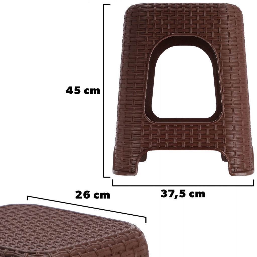 Sgabello da cucina KADAX con base antiscivolo, portata massima 120 kg.