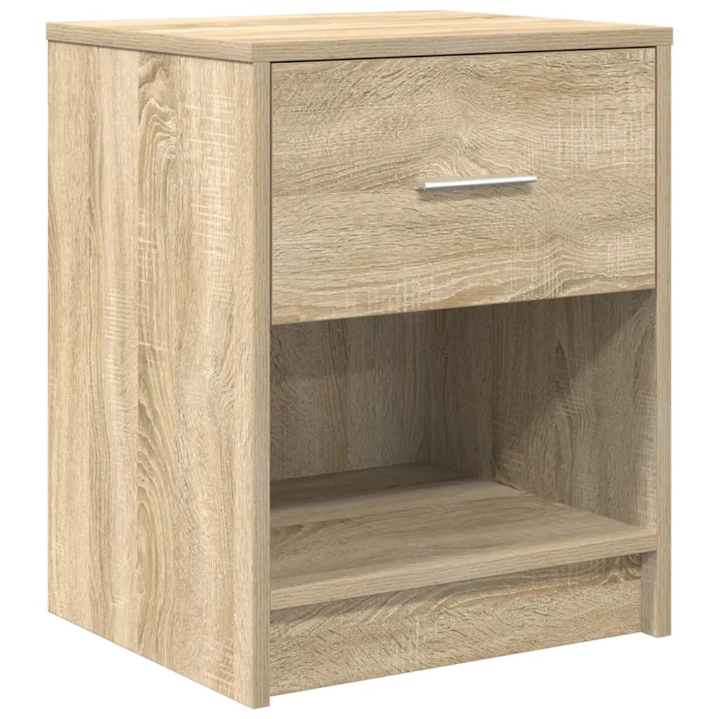 Comodini 2 pz con Cassetto Rovere Sonoma 40x34x50 cm