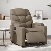 Divano Sedia-Poltrona Reclinabile Elettrica Cappuccino in Similpelle 943369