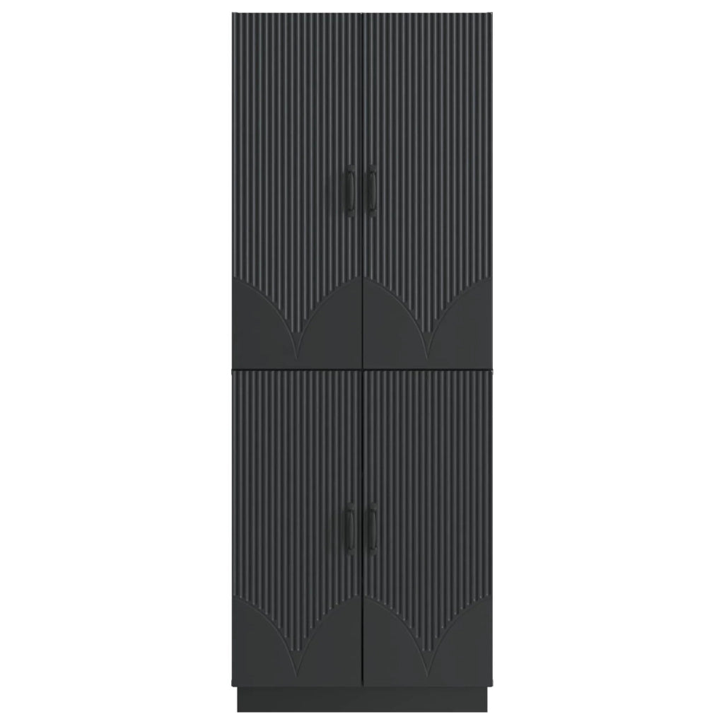 Set di armadi 2 pcs Nero Legno ingegnerizzato 3416782