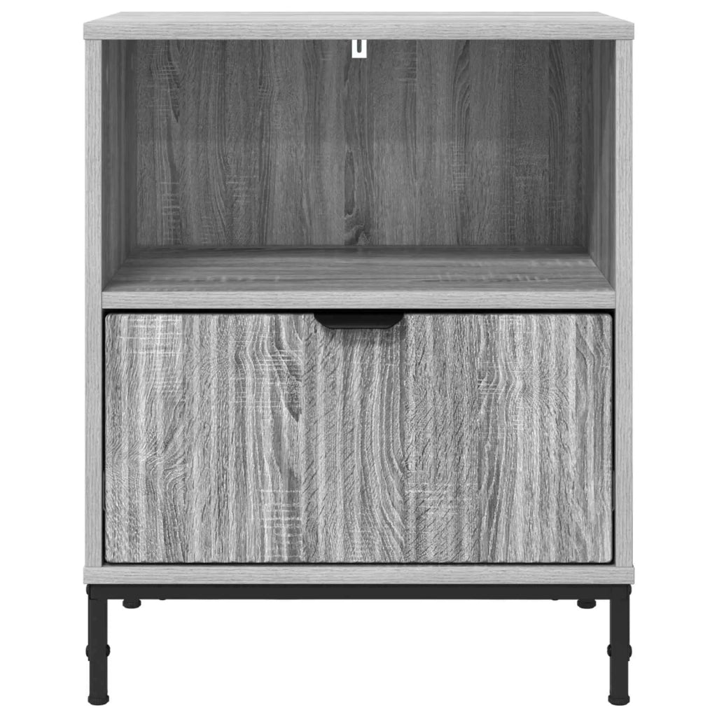 Armadio da Notte con cassetto Grigio sonoma 49 x 36 x 61 cm 883486