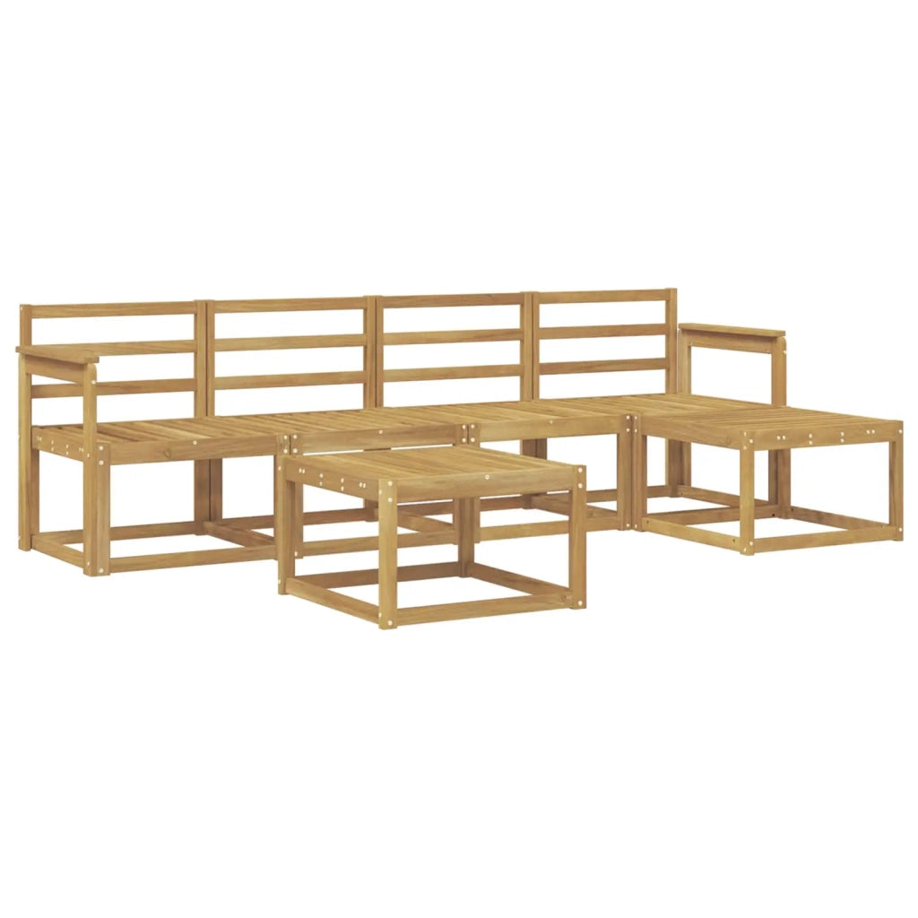 Set di divani da esterno 6 pcs Bianco 59 x 59 x 37 cm 3387513
