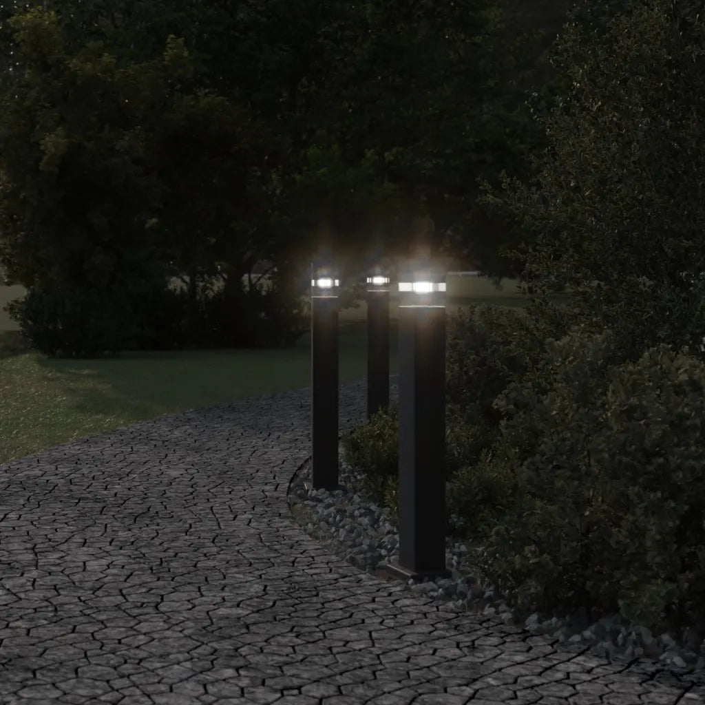 Lampada da Terra per Esterni Nera 80 cm in Alluminio CFW5643399