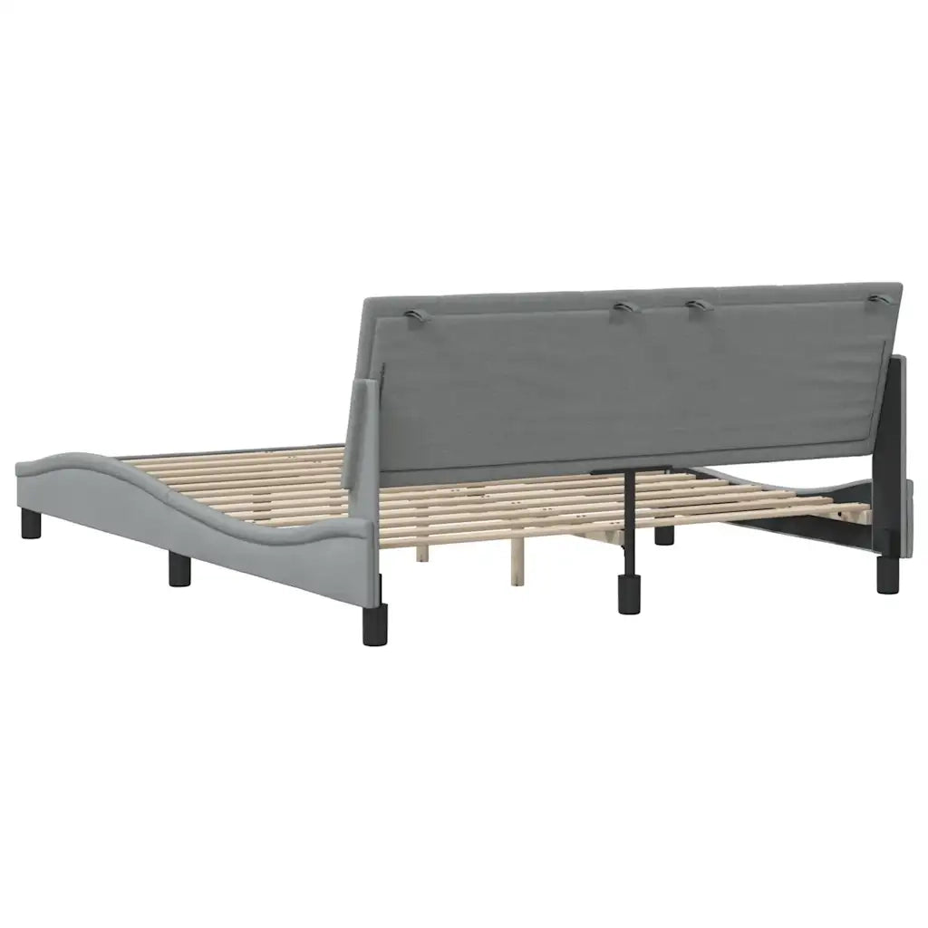 Giroletto senza Materasso Hanko Grigio Chiaro 160x200 cm Tessuto 3310398