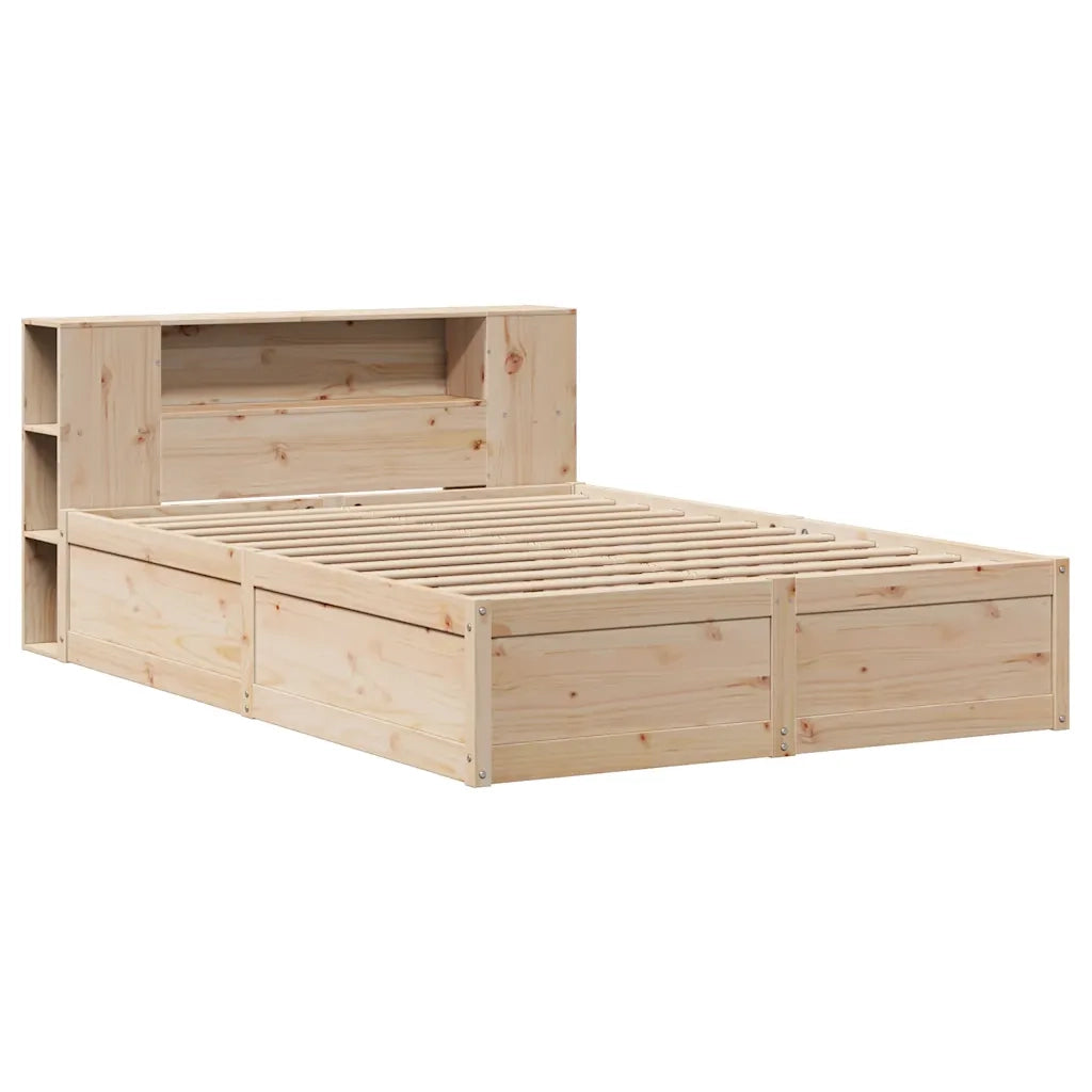 Letto senza Materasso 135x190 cm in Legno Massello di Pino 3323425