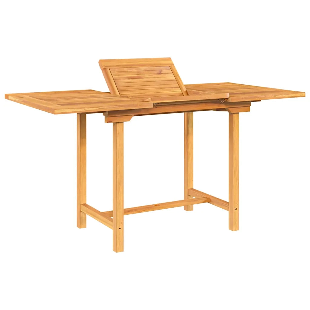 Tavolo Giardino Estensibile 110-160x80x75cm Legno Massello Teak 363487