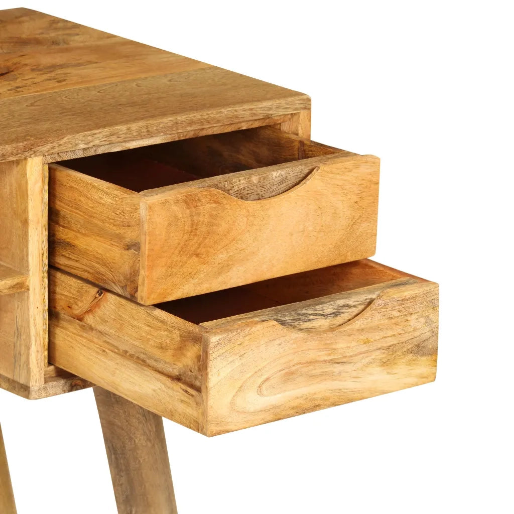 Scrivania in Legno Massello di Mango 115x47x76 cm 246791