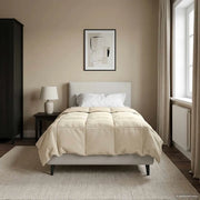 Duvet Invernale Trapuntato Crema 135 x 200 cm Microfibra 42026145