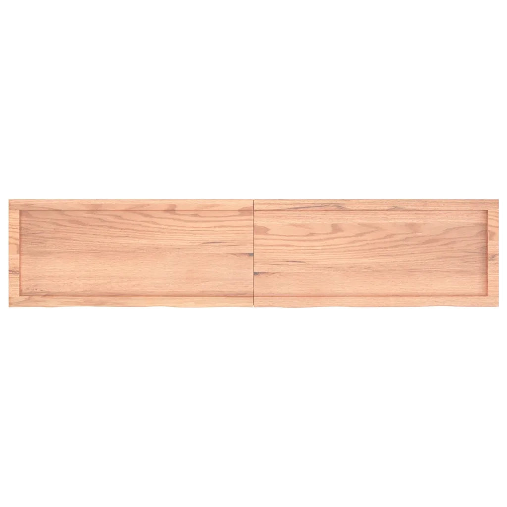 Ripiano Muro Marrone 180x40x(2-4) cm Massello Rovere Trattatocod mxl 71685