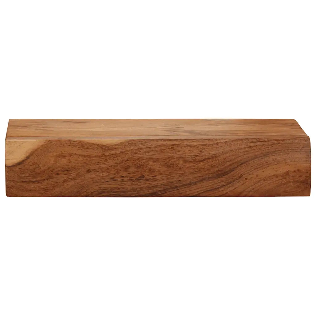 Mensole da Parete 2 pz 40x17x8 cm in Legno Massello di Acacia 373629