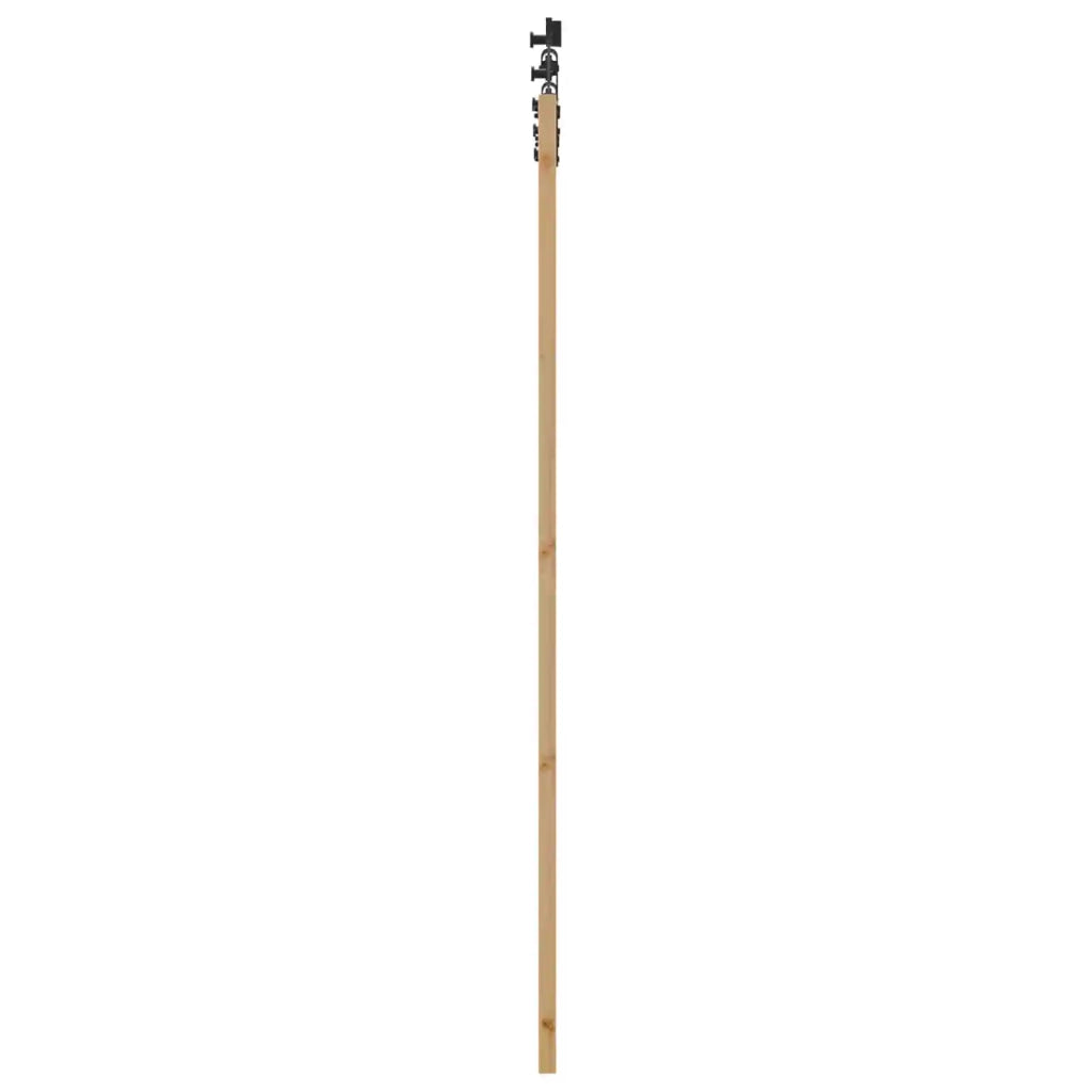 Porta scorrevole Naturale e Nero 73,5 x 211 cm