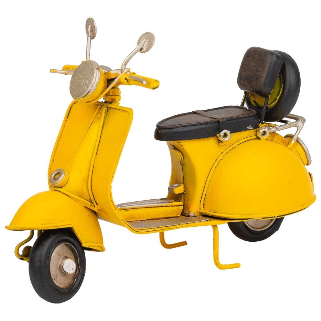 Moto in metallo giallo 17x7x11h