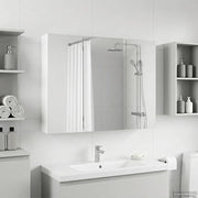 Mobiletto per specchio da bagno Bianco 100 x 14,5 x 70 cm