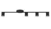 Plafoniera moderna nera 4 spot GU10 Sigma Sky Lighting