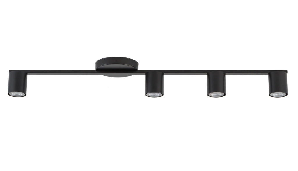 Plafoniera moderna nera 4 spot GU10 Sigma Sky Lighting