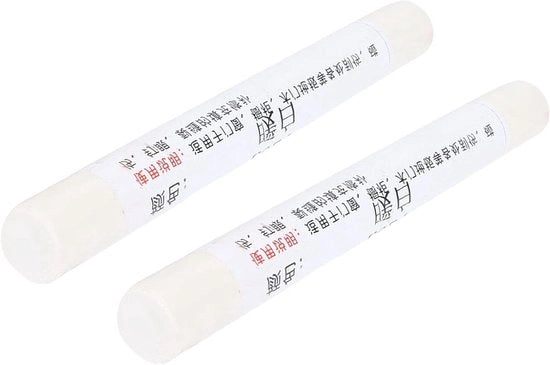Kit di riparazione per mobili a base di cera e gesso per lavori di carpenteria - Set di 2 pezzi - Riparazione di fessure e crepe in pavimento