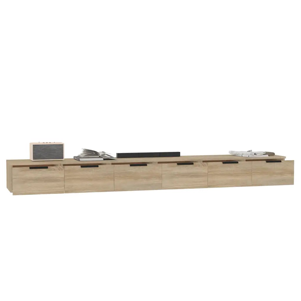 Mobili Muro 2 pz Rovere Sonoma 102x30x20cm in Legno Multistrato cod mxl 60962