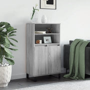 Credenza Grigio Sonoma 60x36x110 cm in Legno Multistrato 831498