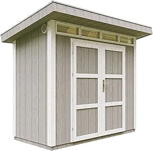 Casetta da Giardino di QUALIT? PREMIUM 3m?²-L161xW294cm - TIMBELA M901A-TUNDRA GREY