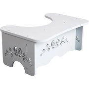Yoifo bianco legno riser wc sgabello, confortevole squat aiuto b