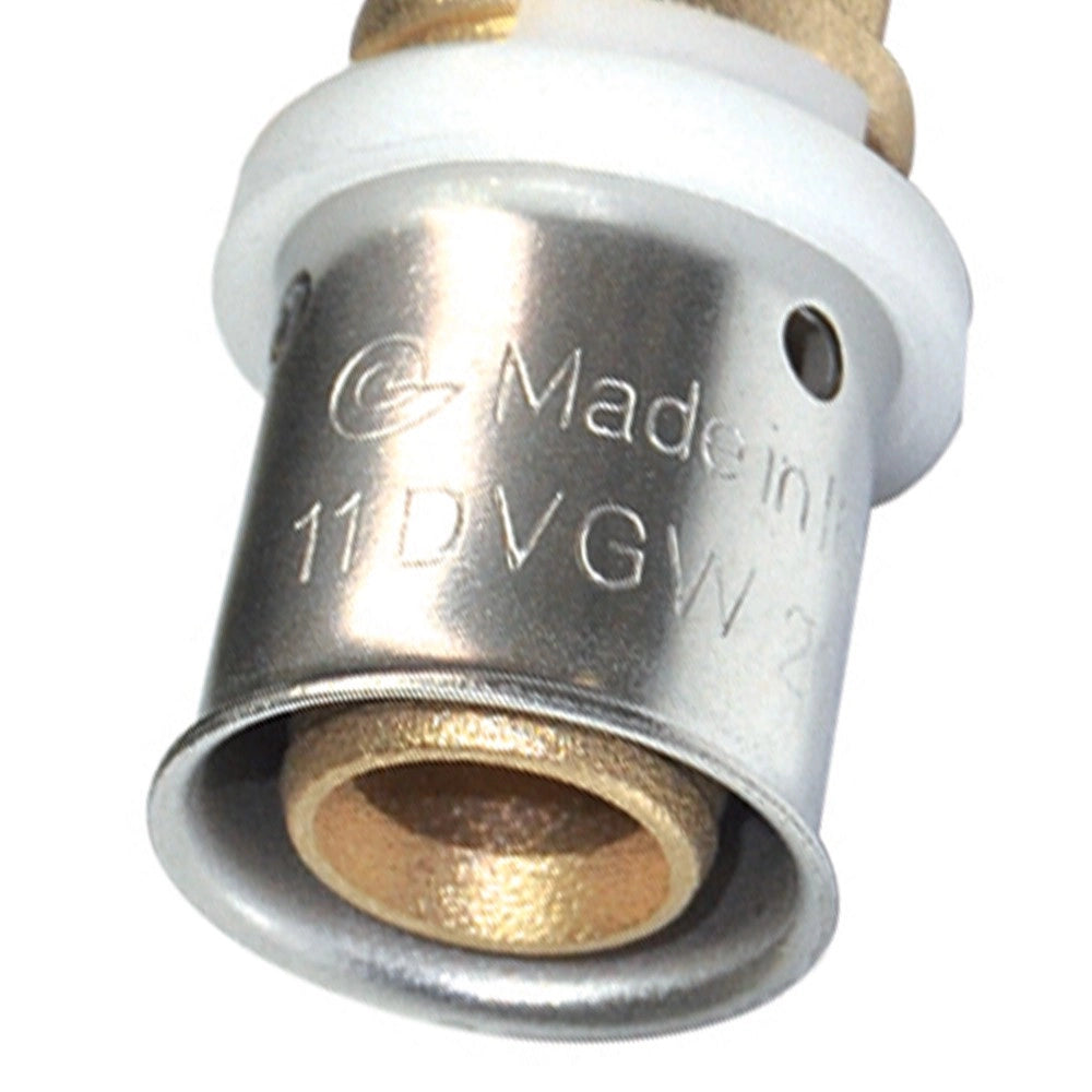Raccordo tee maschio diam.3/4x26 a pressare per multistrato