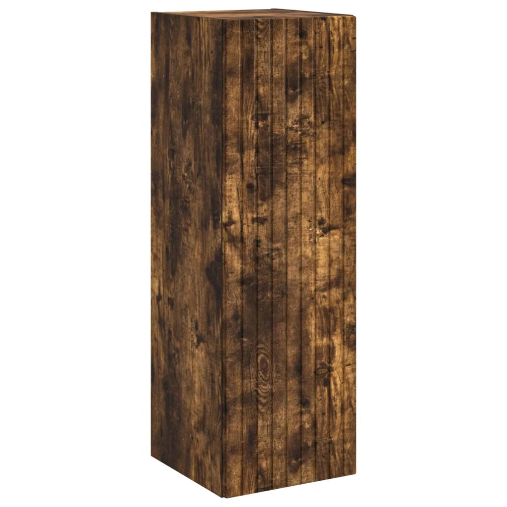 Mobiletto da Bagno a Muro Rovere Fumo 33 x 34,5 x 60 cm 890667